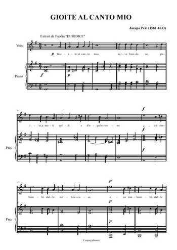 Gioite al canto mio